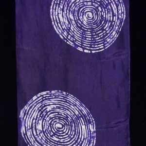 Batik Scarf on Silk by Gasali Adeyemo