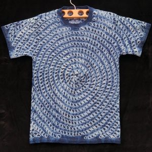 Indigo Tie-dye T-shirt by Gasali Adeyemo - Medium