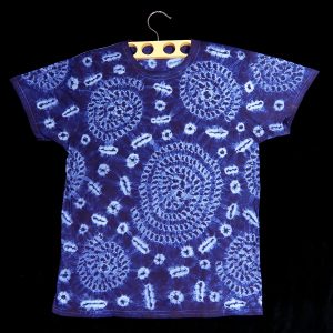 Indigo Tie-dye T-shirt by Gasali Adeyemo - Medium
