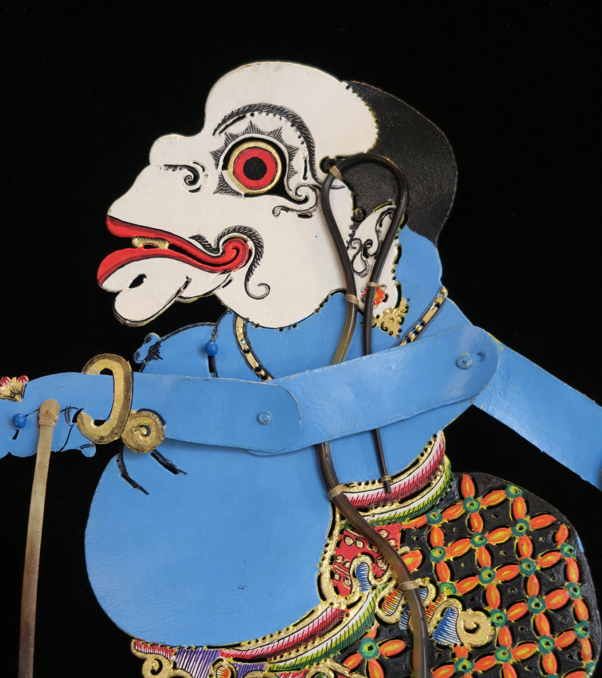"Bagong" Clown ("Relax man") "Wayang Kulit" Javanese Shadow Puppet by Tri Suwarno