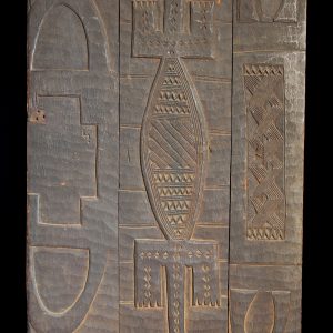 Antique Crocodile Relief Nupe Door
