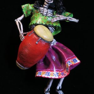 Calavera Drummer - Retablo figure