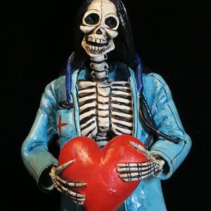 Heart Transplant Calavera - Retablo figure