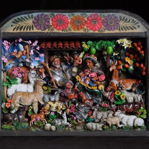 Nacimiento Campesino (Peasant Nativity) Retablo