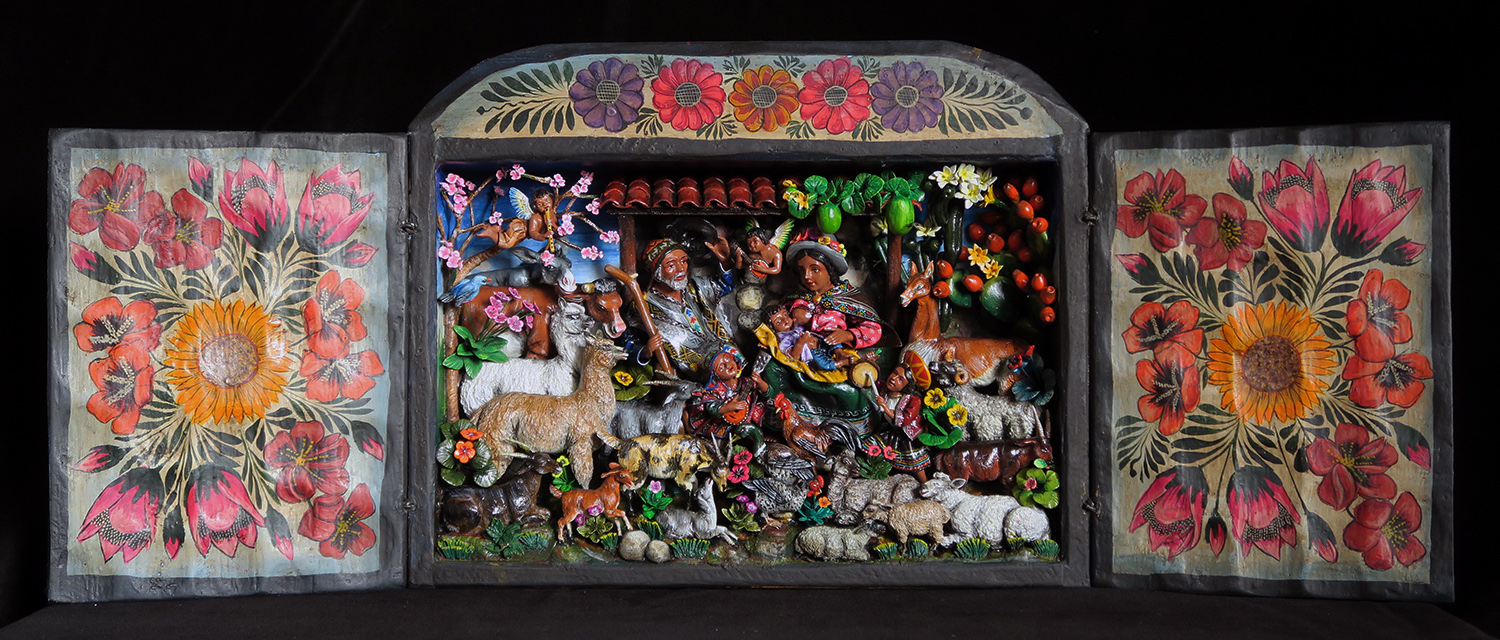 Nacimiento Campesino (Peasant Nativity) Retablo