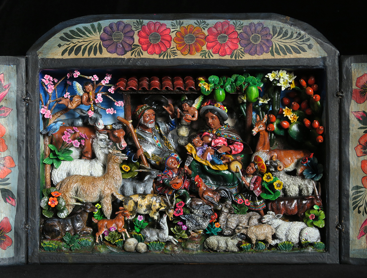 Nacimiento Campesino (Peasant Nativity) Retablo