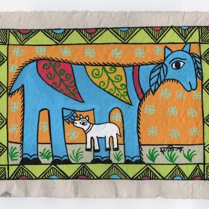 Blue Goat with Kid