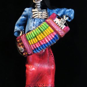 Accordionist of the Dead - retablo figure