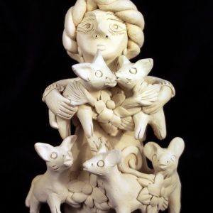 Vintage Figure of Woman with Animals