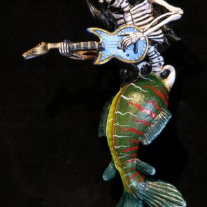 Mermaid Guitarist of the Dead - retablo figure