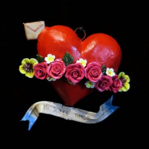 "Mi Dulce Amor" Retablo Heart Ornament