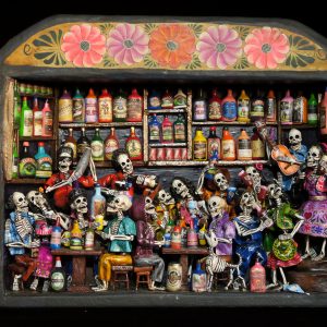 Cantina de los Muertos (Cantina of the Dead) - Retablo