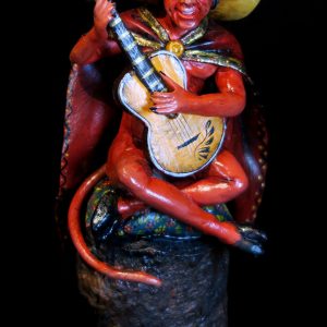 Diablo con Guitarra - retablo figure