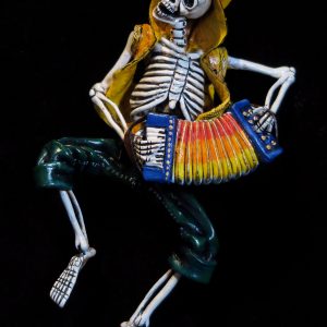Accordionist of the Dead - retablo figure