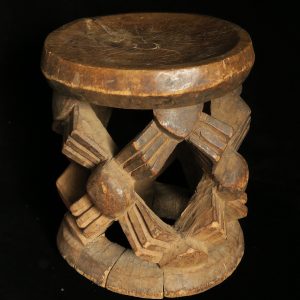 Bamileke "Spider" Pattern Stool