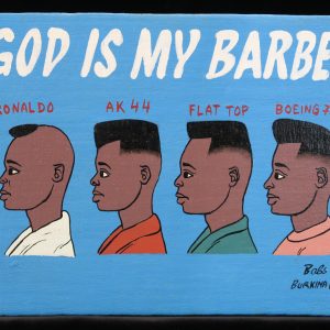 God is My Barber - Mini Signboard