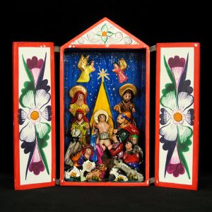 Nacimiento (Nativity) - Tall Retablo