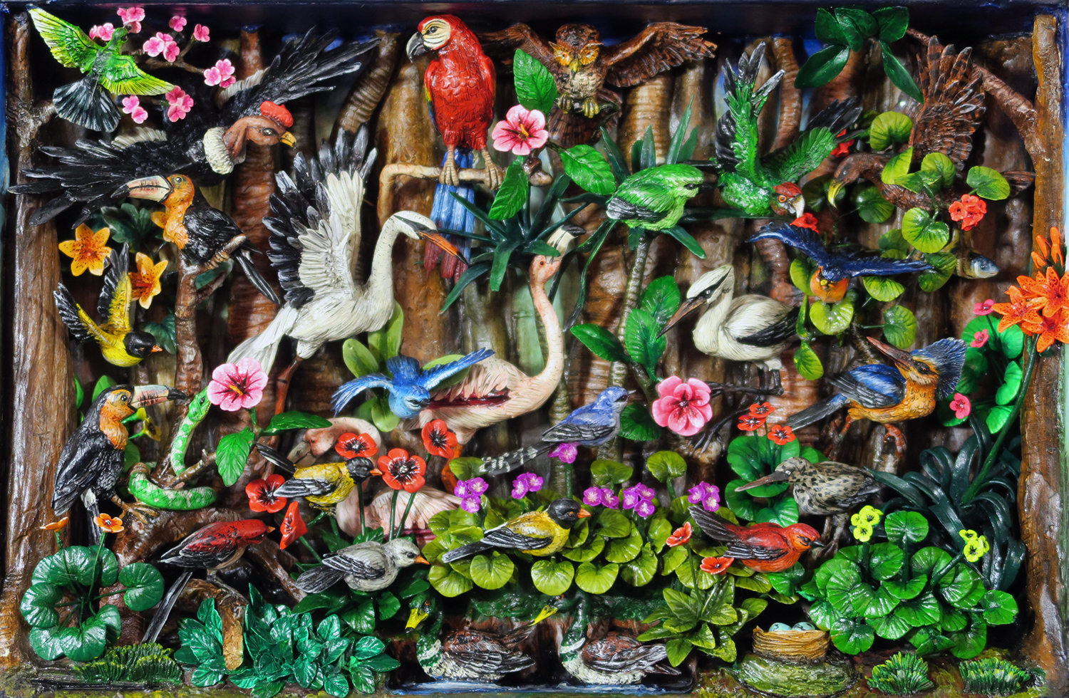 Birds of Paradise - Retablo