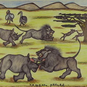 Lions and Rhinos at Battle