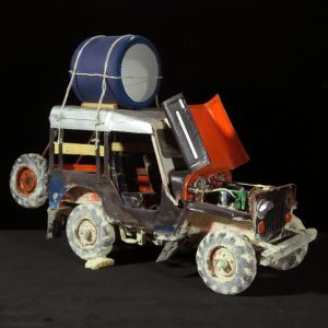 Broken Down Jeep with a Load - Automotive Sculpture