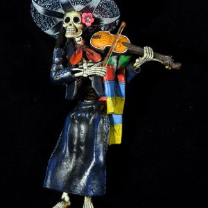 "Mariachi de los Muertos" - retablo figure