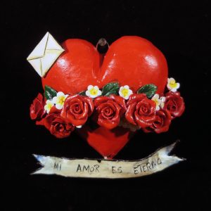 "Mi Amor Es Eterno" Retablo Heart Ornament