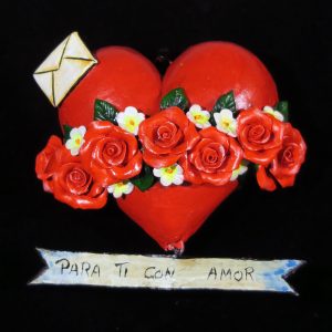 "Para Ti con Amor" (With love for you) Retablo Heart Ornament