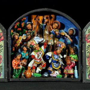 Danza de Tijeres (Dance of the Scissors) - Mini-Retablo