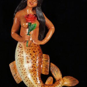 La Sirena con Rosas - Retablo Ornament