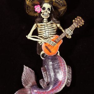La Sirena Calavera Mariacha - retablo figure