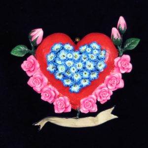 Retablo Heart Ornament (add your own message!)