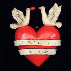 "Te Regalo Todo Mi Corazon" - Retablo Heart Ornament