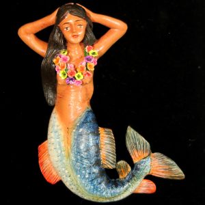La Sirena with Lei - Retablo Ornament