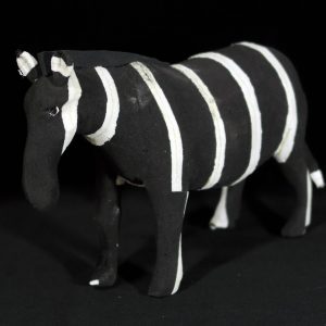 Medium Flip-flop Zebra - black & white