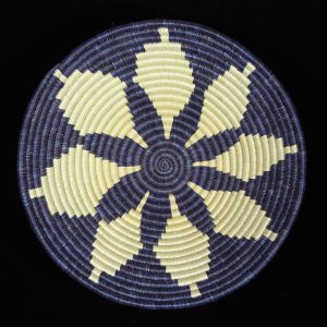 Medium Indigo Flower Basket
