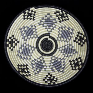 Medium Grey, Black and White Basket