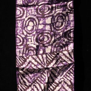 Batik Scarf on Silk by Gasali Adeyemo