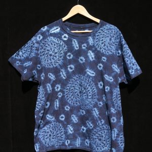 Indigo Tie-dye T-shirt by Gasali Adeyemo - Extra Large
