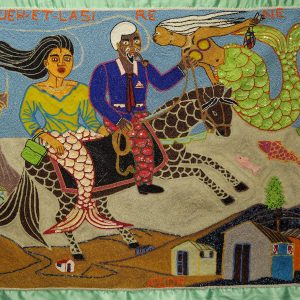 "Agoueh et La Sirene" Vodou Flag