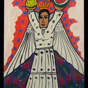 Angela con Frutas