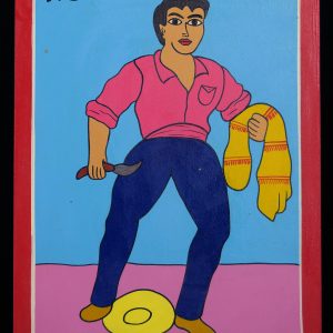 El Valiente - Loteria Card Painting