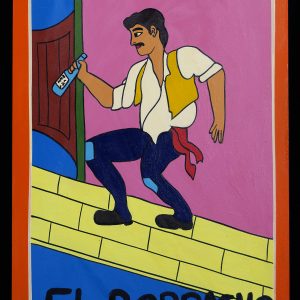 El Borracho - Loteria Card Painting