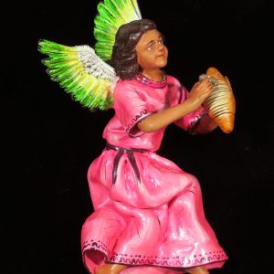 Angel with Guiro - retablo figure