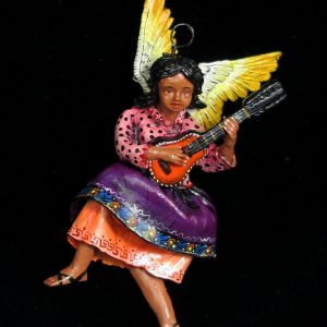 Angel with Guitar - retablo figure