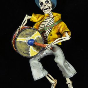 Calavera Drummer - retablo figure