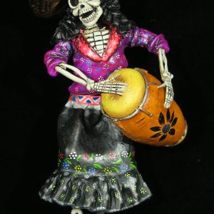La Calavera Timbalista - retablo figure