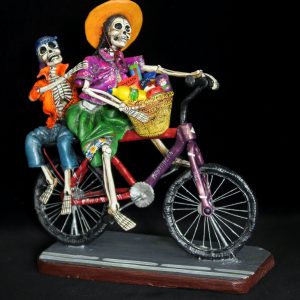 Bringing Home Groceries for the Dead - Retablo Sculpture