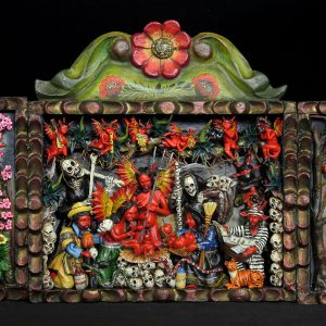 Nacimiento de los Diablos (The Birth of Evil) - retablo
