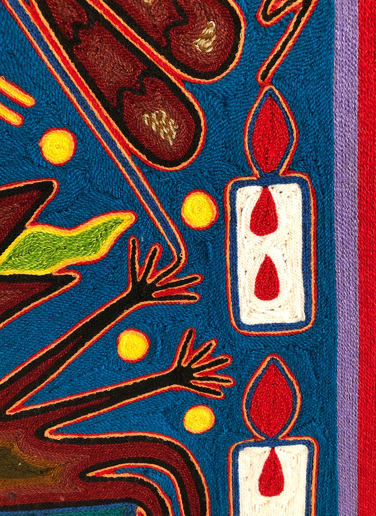 La Casa del Mundo - 'nierika' yarn painting