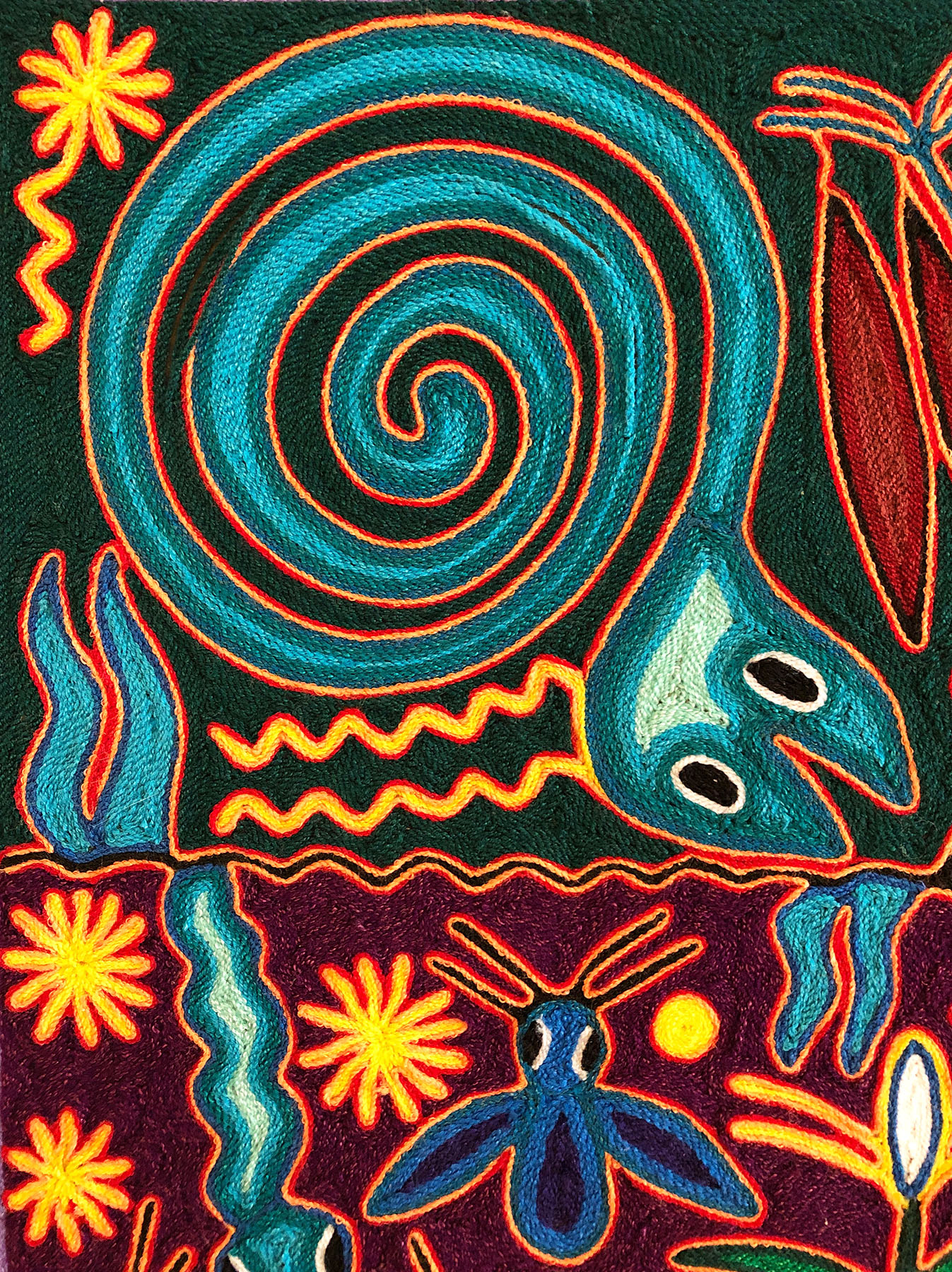 La Casa del Mundo - 'nierika' yarn painting